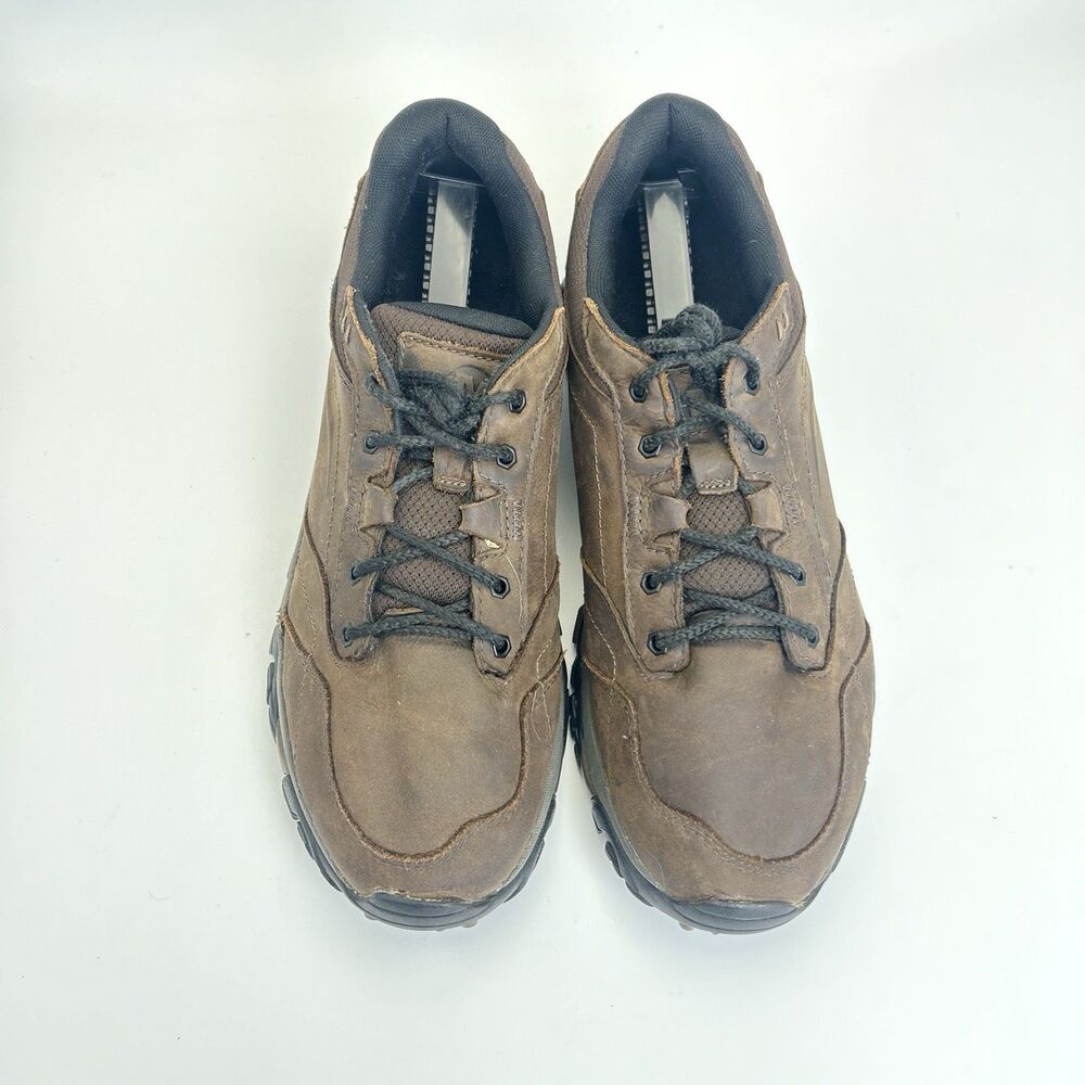 Merrell Moab Adventure Hiking Shoes Mens Sz 11.5 Dark Earth Brown Leather J91827 - Picture 3 of 8